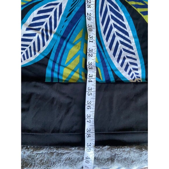 vtg Y2K Halter Midi Dress Hawaiian resort cruise wear beach Wooden Beads Sz XL - Picture 8 of 11